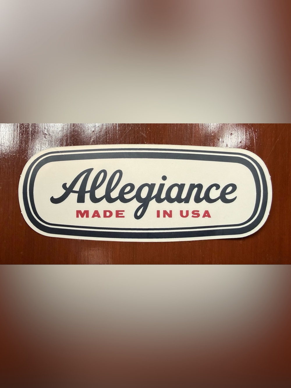 Allegiance Flag Supply Bumper Sticker Decal USA